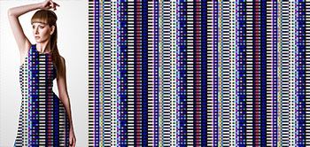 05014v Materiał ze wzorem wyraziste kolorowe prostokąty w stylu obrazu kontrolnego TV